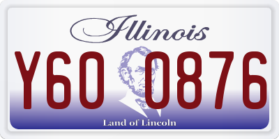IL license plate Y600876
