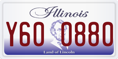 IL license plate Y600880