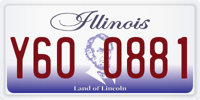 IL license plate Y600881