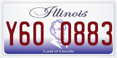 IL license plate Y600883