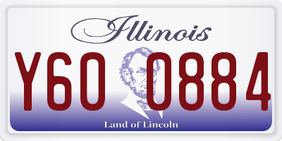 IL license plate Y600884