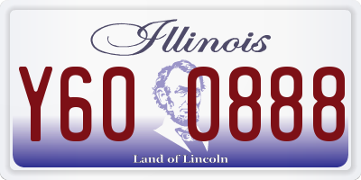 IL license plate Y600888