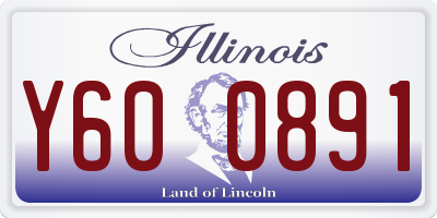 IL license plate Y600891