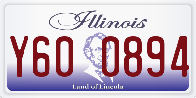 IL license plate Y600894