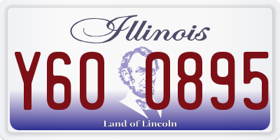 IL license plate Y600895