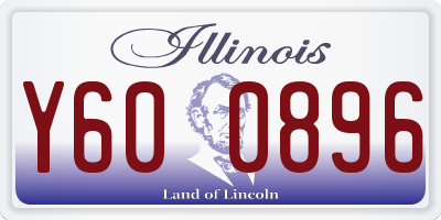 IL license plate Y600896