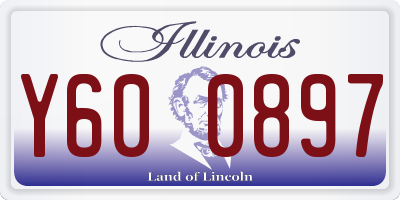 IL license plate Y600897