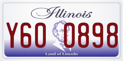 IL license plate Y600898