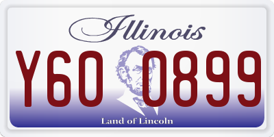 IL license plate Y600899