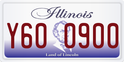 IL license plate Y600900