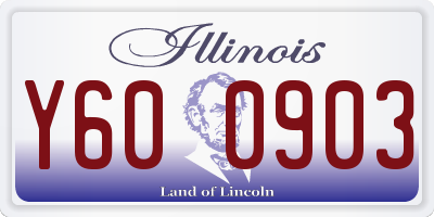 IL license plate Y600903