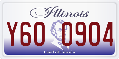 IL license plate Y600904