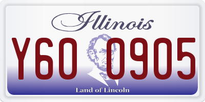 IL license plate Y600905