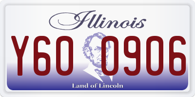 IL license plate Y600906