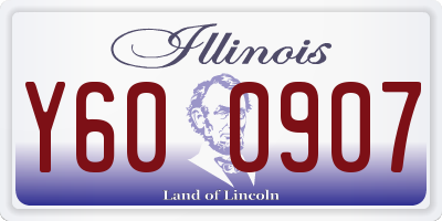 IL license plate Y600907