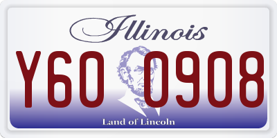 IL license plate Y600908