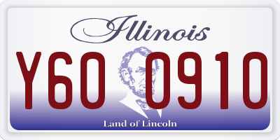 IL license plate Y600910