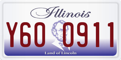 IL license plate Y600911