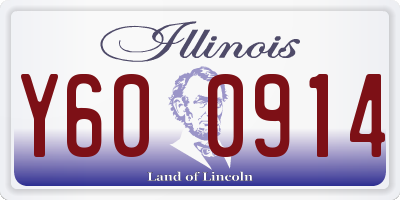 IL license plate Y600914