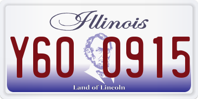 IL license plate Y600915