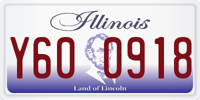 IL license plate Y600918