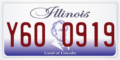 IL license plate Y600919