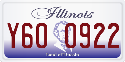 IL license plate Y600922