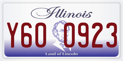 IL license plate Y600923