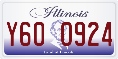 IL license plate Y600924