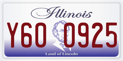 IL license plate Y600925