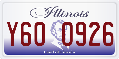 IL license plate Y600926