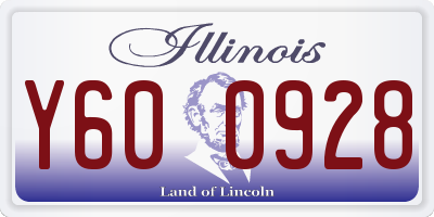 IL license plate Y600928
