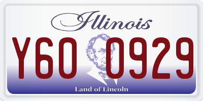 IL license plate Y600929