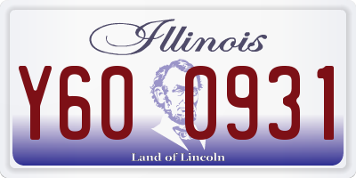 IL license plate Y600931