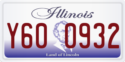 IL license plate Y600932