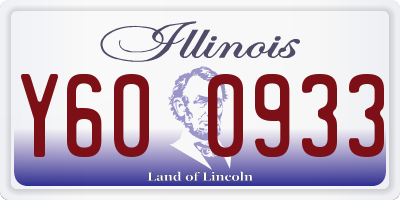 IL license plate Y600933