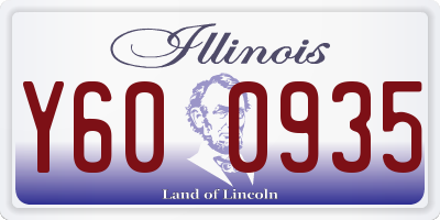 IL license plate Y600935