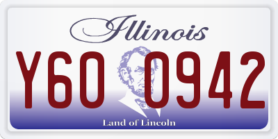 IL license plate Y600942