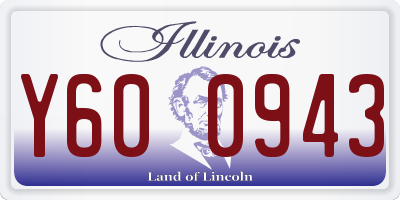 IL license plate Y600943