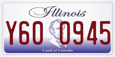 IL license plate Y600945