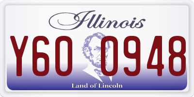 IL license plate Y600948