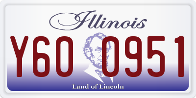 IL license plate Y600951