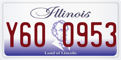 IL license plate Y600953