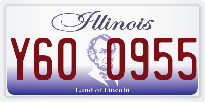 IL license plate Y600955