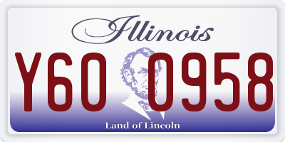 IL license plate Y600958