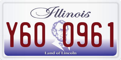 IL license plate Y600961