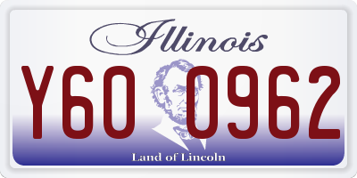 IL license plate Y600962