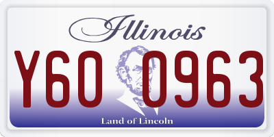 IL license plate Y600963