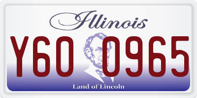IL license plate Y600965