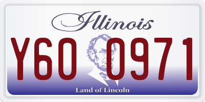 IL license plate Y600971